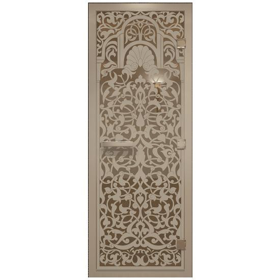 Дверь для хамама стеклянная Doorwood DW00727 Флоренция бронза 700х1900 мм