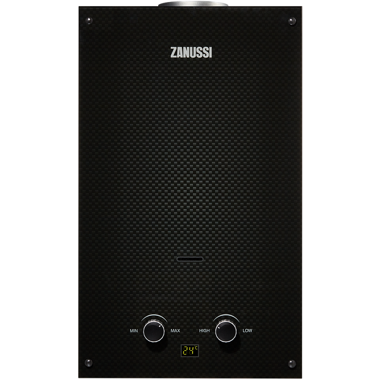 Водонагреватель Zanussi GWH 10 Fonte Glass Carbon проточный газовый