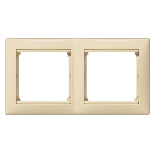 Рамка двухместная Legrand Valena 774352 горизонтальная Слоновая кость