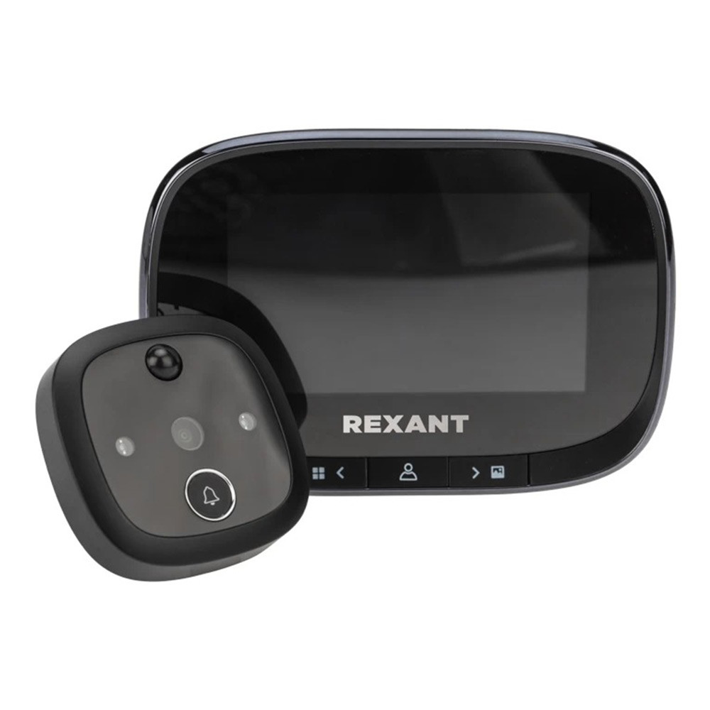 Видеоглазок дверной Rexant DV-115 45-1115 со встроенным звонком