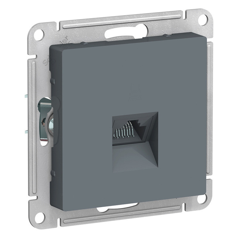 Розетка компьютерная RJ 45 Schneider Electric AtlasDesign ATN000783 серая