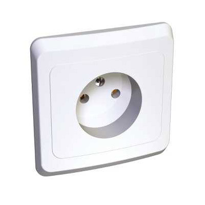 Розетка Schneider Electric Этюд PC16-001b одноместная белая