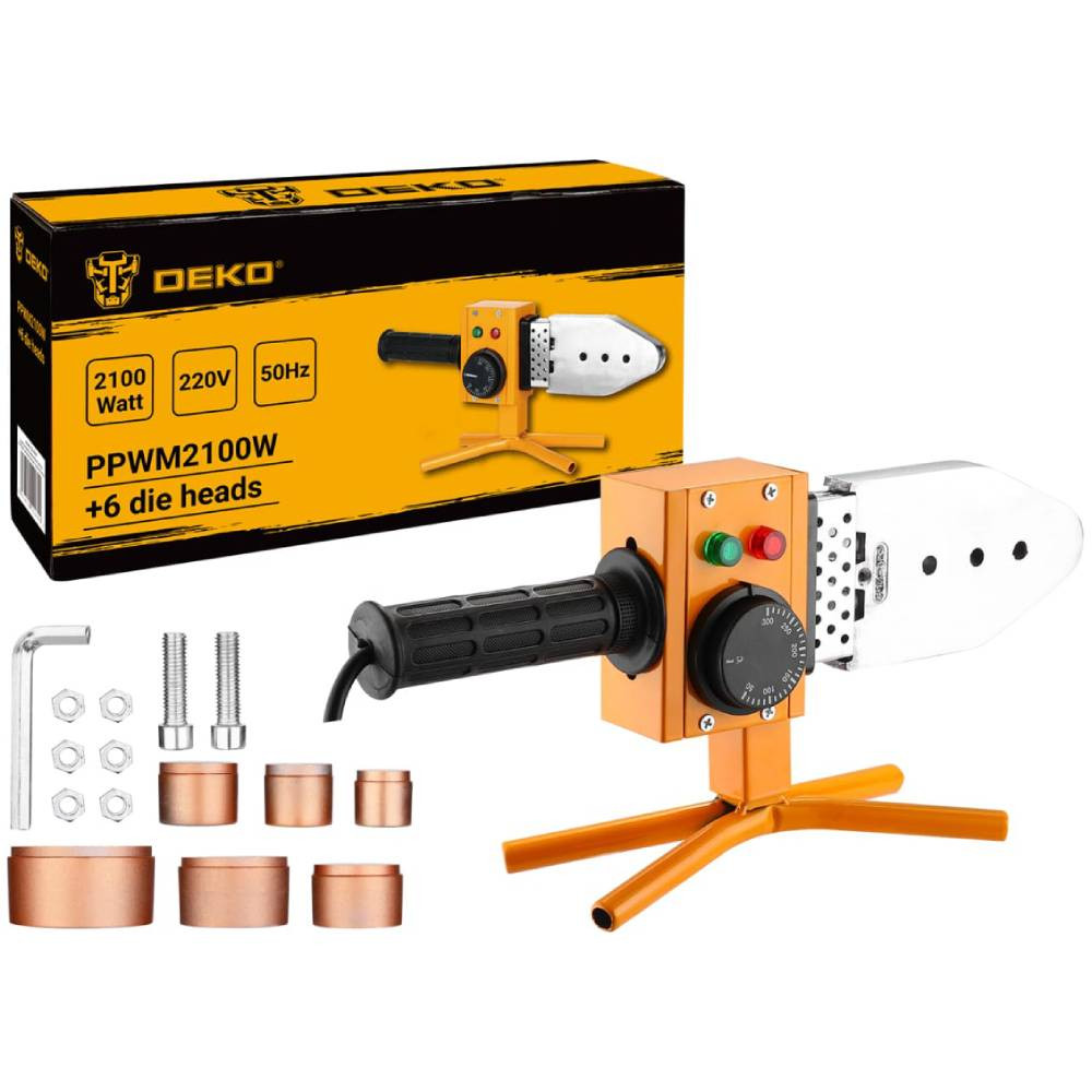 Аппарат для сварки труб Deko PPWM2100W 063-4249 в металлическом кейсе