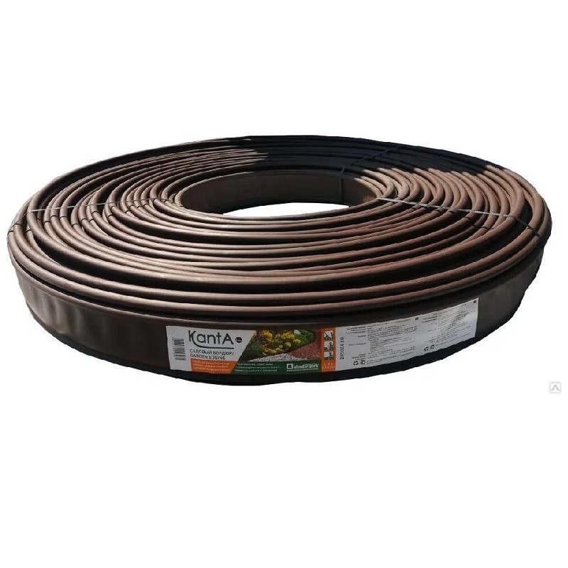 Бордюр Standartpark Kanta SP Б-10000.10.02-ПП пластиковый коричневый 82552/100-К