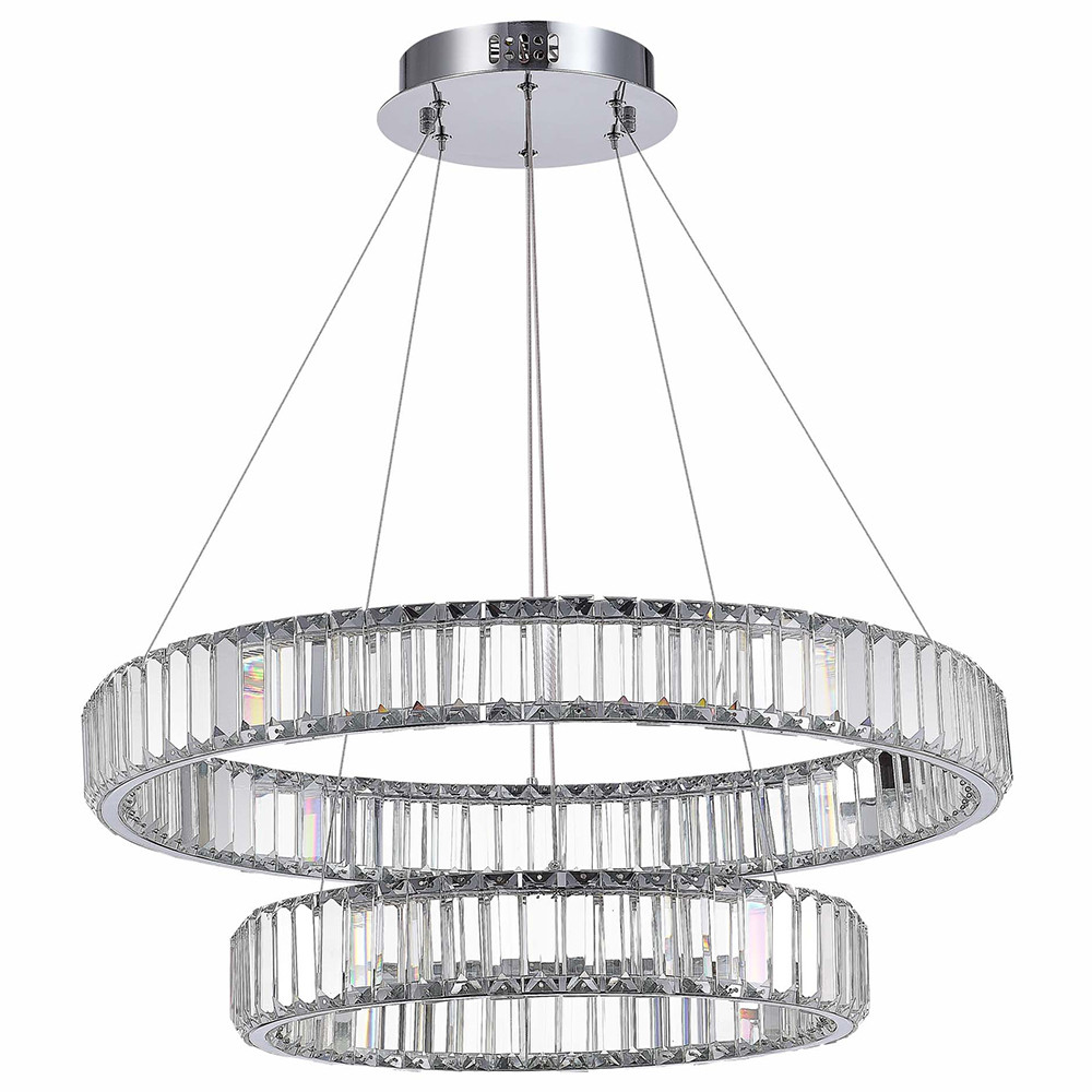 Люстра подвесная ST Luce Tivoli SL1622.103.02 хром прозрачный LED 1х70W 4000K