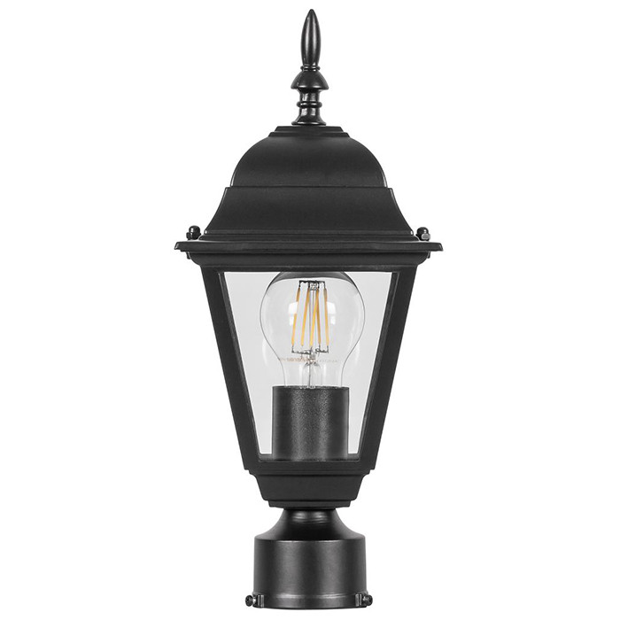Светильник садово-парковый Feron 4103 на столб E27 60 Вт черный