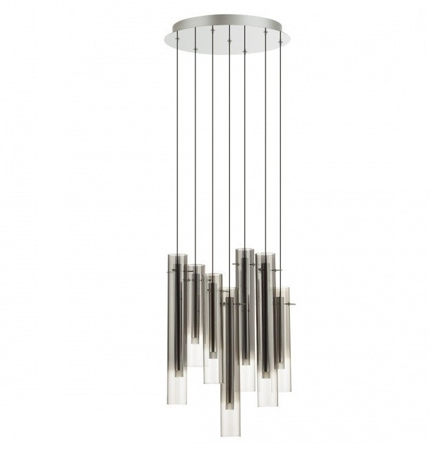 Люстра Odeon Light Shiny Pendant ODL24 319 5061/32LA 3000K 7x4W серебристый/дымчатый