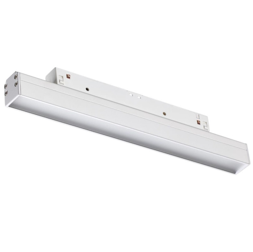 Светильник трековый низковольтный Novotech Flum Shino NT21 064 358613 диммируемый 12 W белый