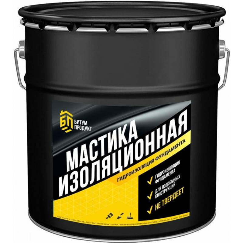 Мастика битумная Битум Продукт BP-003 изоляционная 15 кг