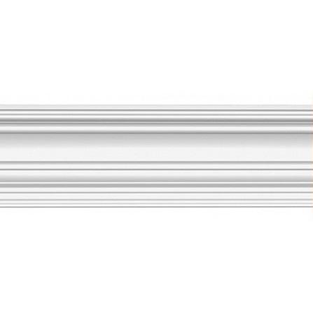 Плинтус потолочный полиуретановый Decomaster DP-50 2400х118х118 мм