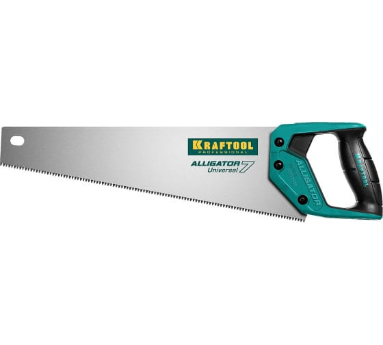 Ножовка универсальная Kraftool 15004-40_z01 Alligator Universal 7 400 мм 7 TPI 3D зуб