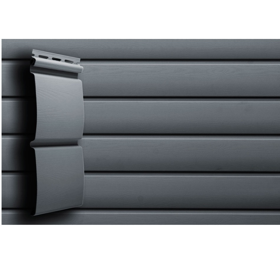 Сайдинг Grand Line Premium Acryl Блок-хаус графит 3000 мм