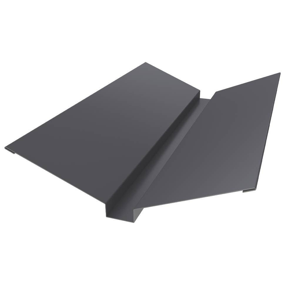 Ендова верхняя Grand Line Drap TX 0,45 Ral 7004 115х30х115 мм резка