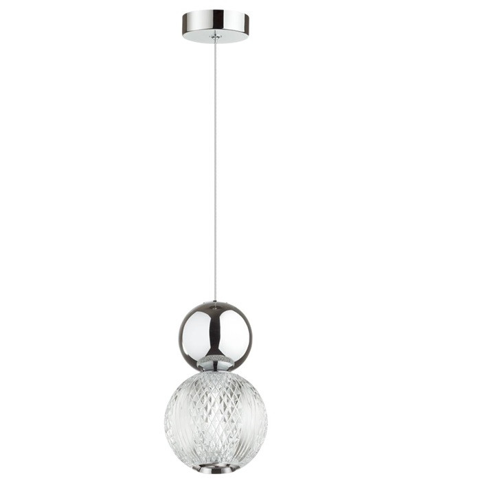 Подвес Odeon Light L-Vision Crystal 5007/7L ODL23 419 7W хром/прозрачный