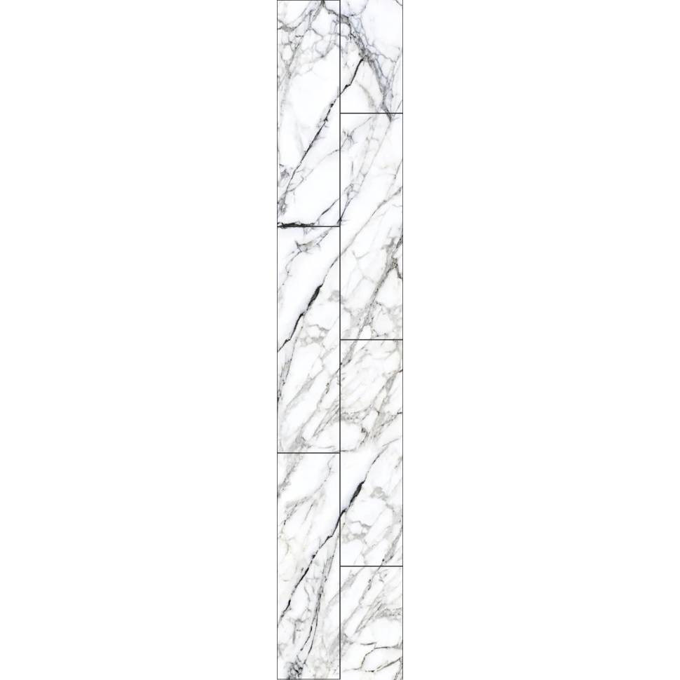 Панель стеновая ПВХ Панельпласт Ultra Marble Smoky motion 2700х250х8 мм