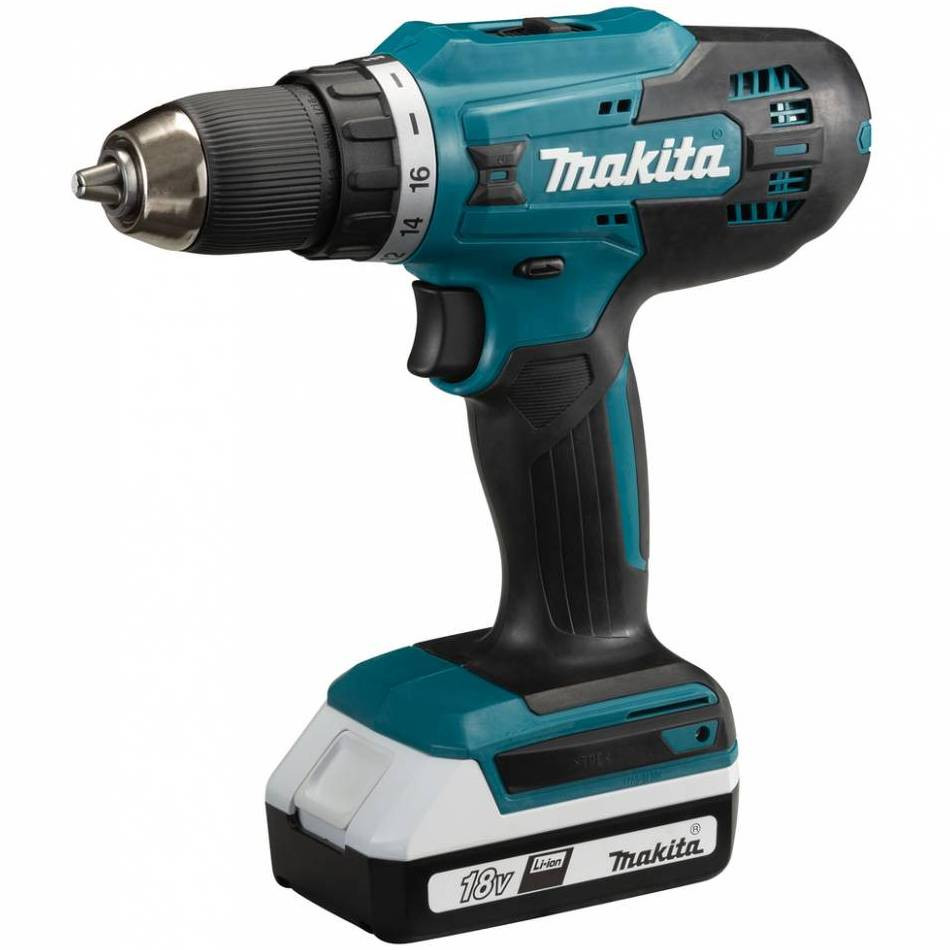 Дрель-шуруповерт аккумуляторная Makita G HP488DWAE 18В 13 мм 42/24Нм 2х2,0 Ач