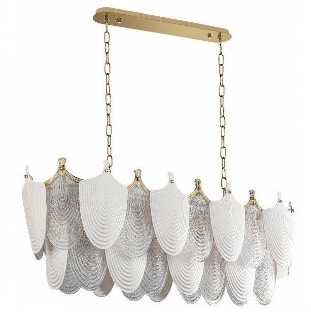 Люстра Odeon Light Porcela Hall ODL24 517 5051/14 E14 14x40W золото/белый/прозрачный