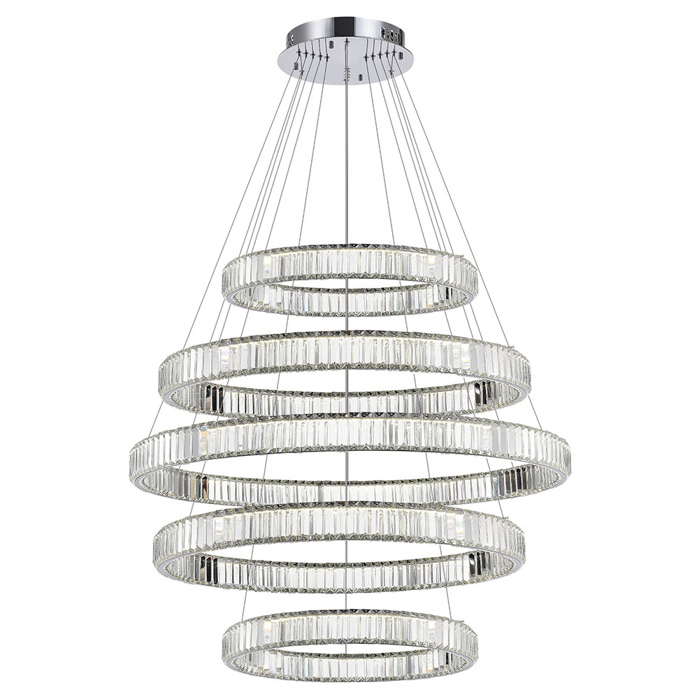 Люстра подвесная ST Luce Tivoli SL1622.103.05 хром прозрачный LED 1х255W 4000K