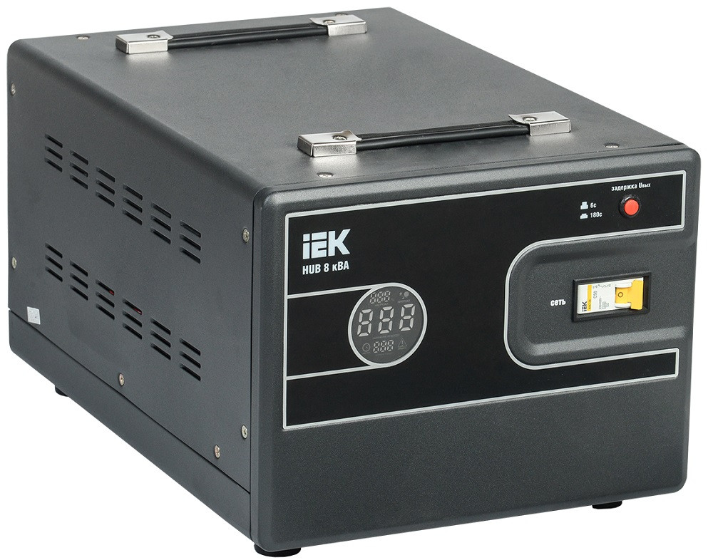 Стабилизатор напряжения переносной IEK Hub IVS21-1-008-13 8 кВА
