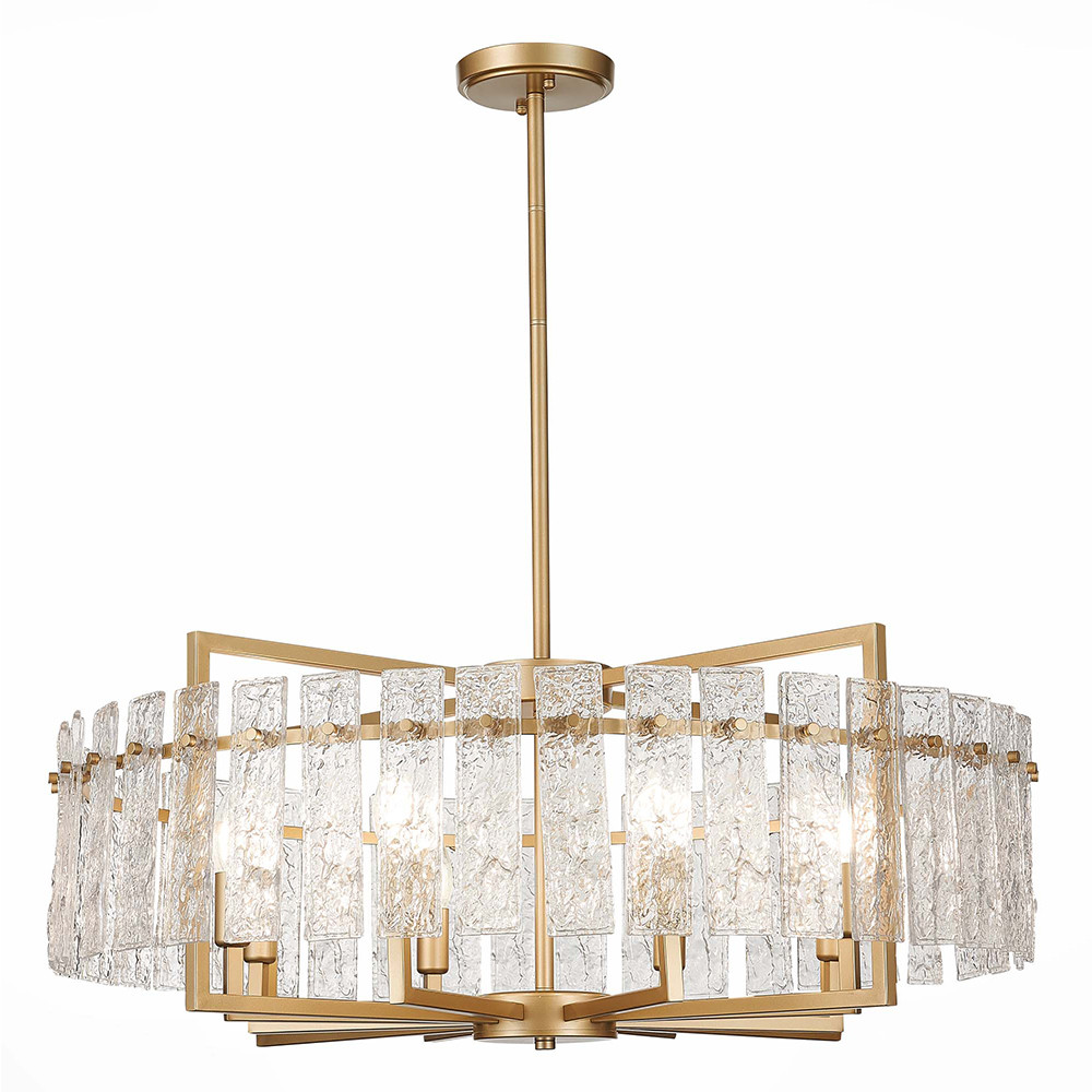 Люстра подвесная ST Luce Mira SL1632.203.08 шампань прозрачный E14 8х60W