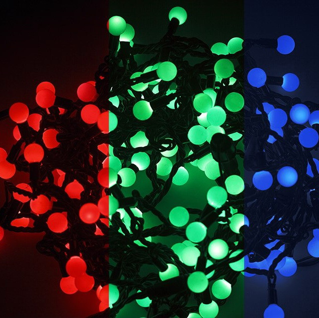 Гирлянда светодиодная Neon-Night 303-549 Шарики 1,8 см RGB с динамикой 500 см