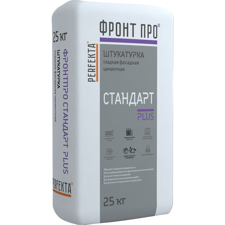 Штукатурка Perfekta Фронтпро Стандарт Plus фасадная 25 кг