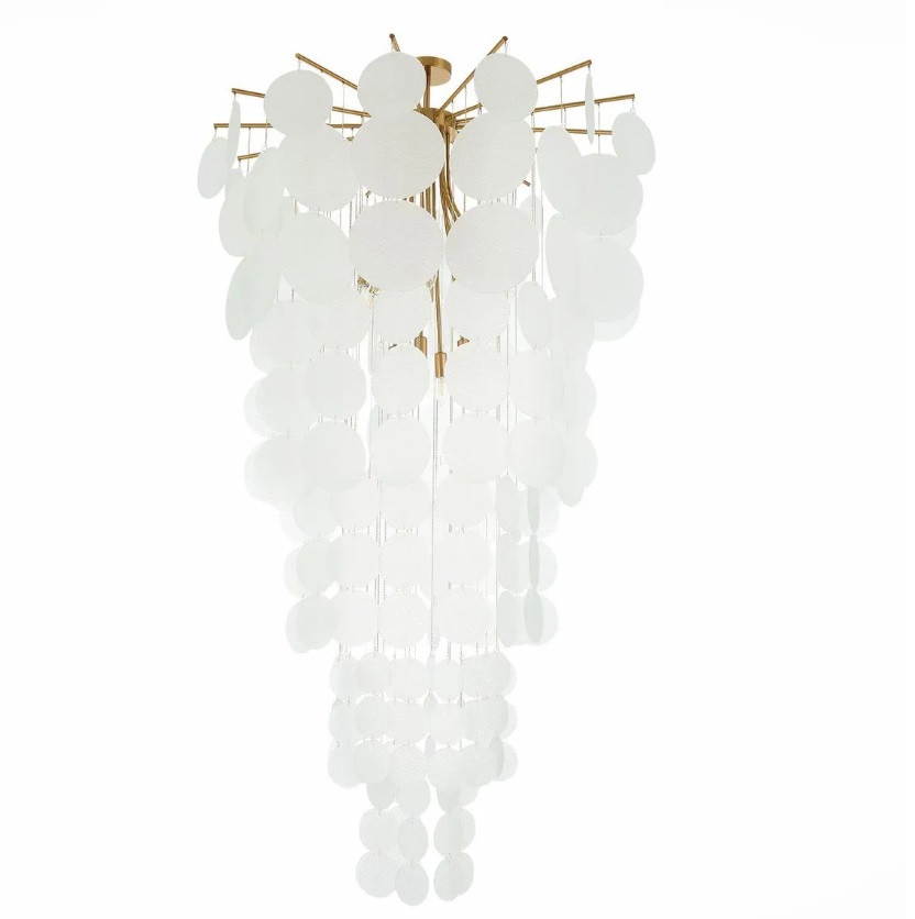 Люстра подвесная ST Luce Vittoria SL1231.303.12 E14 1х60W латунь/белый