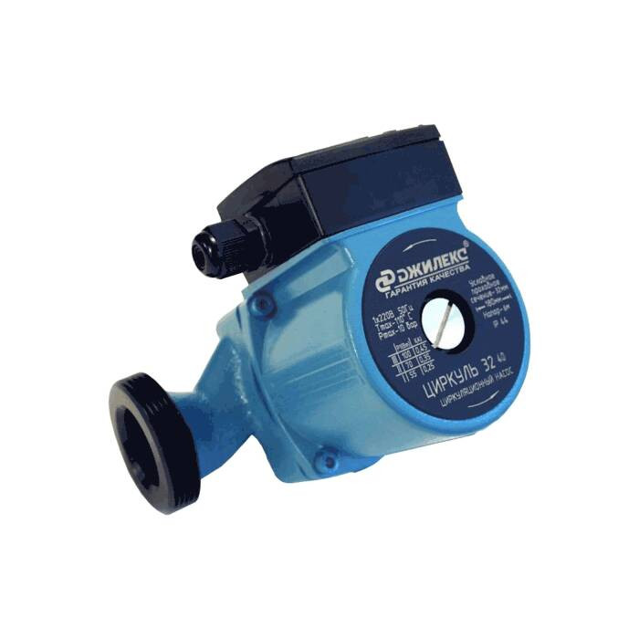 Насос циркуляционный с мокрым ротором Циркуль 32/40 PN10 1х220-240В/50 Гц в/к с гайками Джилекс 3240