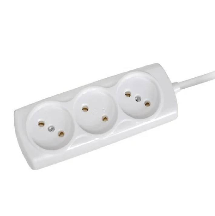 Удлинитель Космос YKsm5m-3g(6A)E 3х5 м 6А IP20 ШВВП 2х0,75
