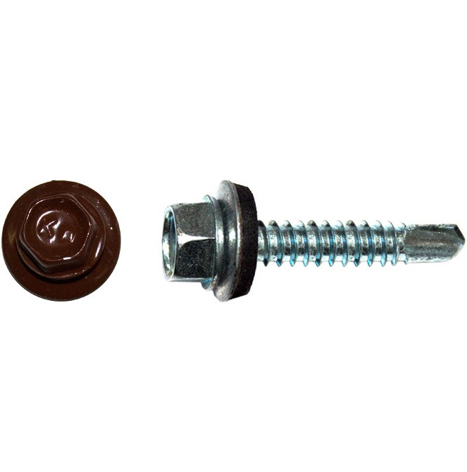 Саморез кровельный Kenner ск55193009 5,5х19 мм Ral 3009 оксидно-красный 4000 штук