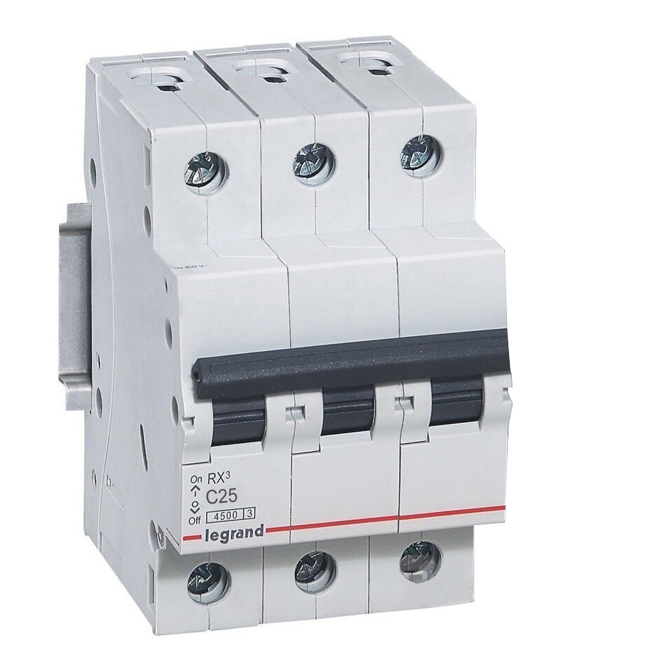 Автоматический выключатель Legrand RX3 419710 3P C 25A 4,5 кА