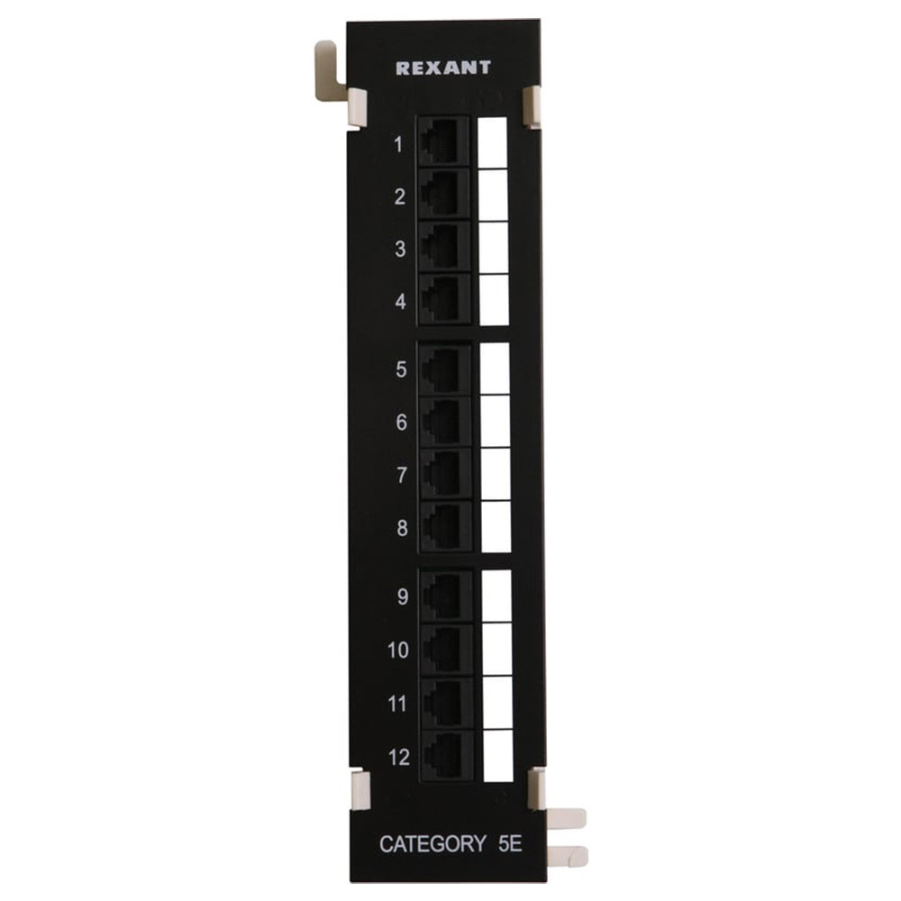 Панель коммутационная Rexant 04-0020 UTP RJ-45 CAT 5e 12 портов