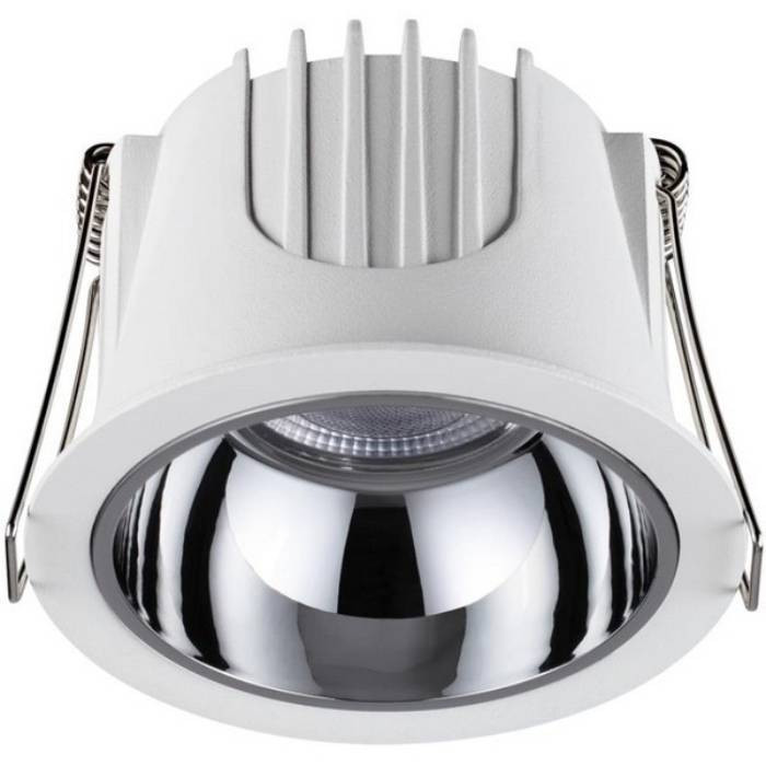 Светильник встраиваемый Novotech Knof Spot NT21 276 358689 белый/хром IP20 10W 100-265V
