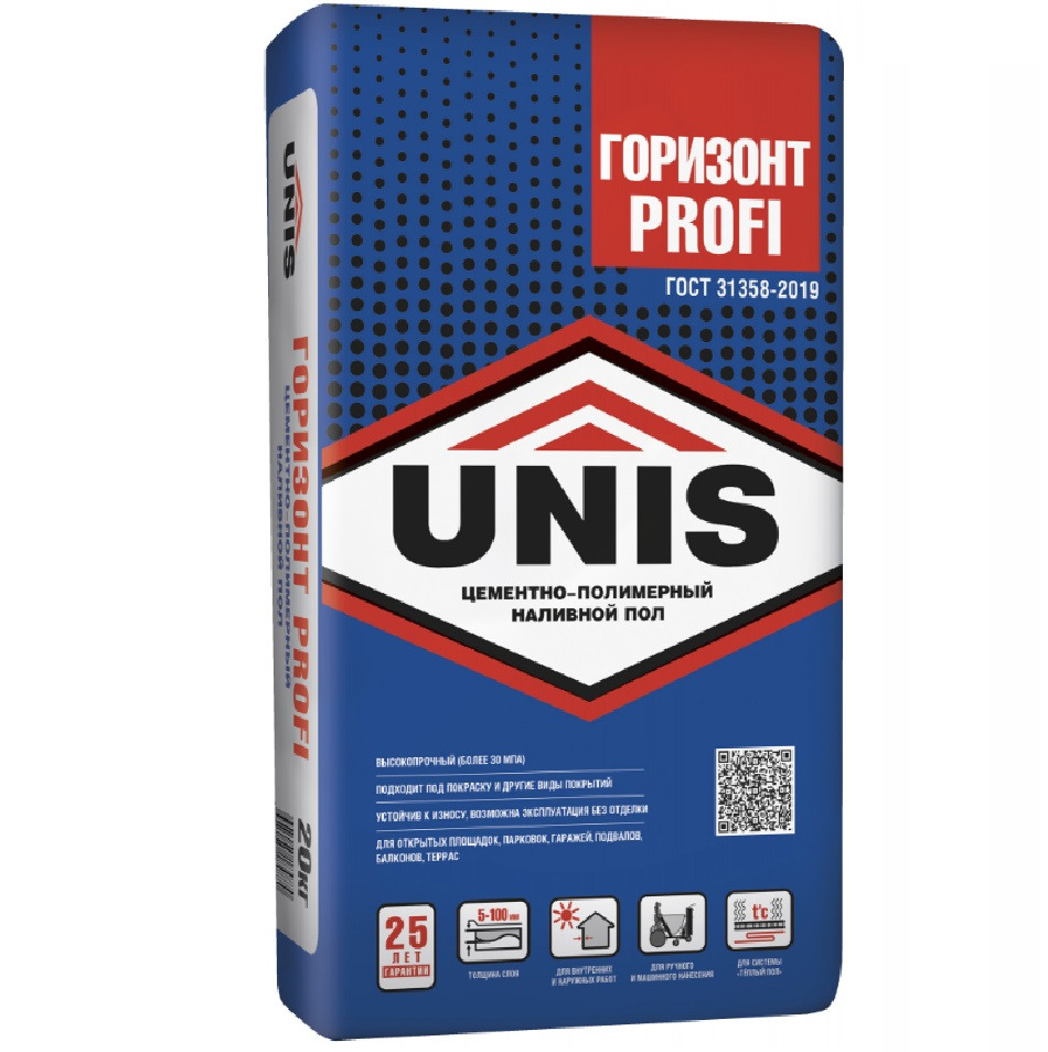 Пол наливной Unis Горизонт Profi 20 кг