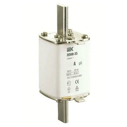 Плавкая вставка предохранителя IEK DPP30-063 ППНИ-35 63А габарит 1