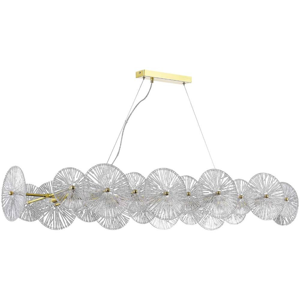Люстра подвесная ST Luce Flero SL1657.213.08 золотистый/прозрачный E14 8х40W