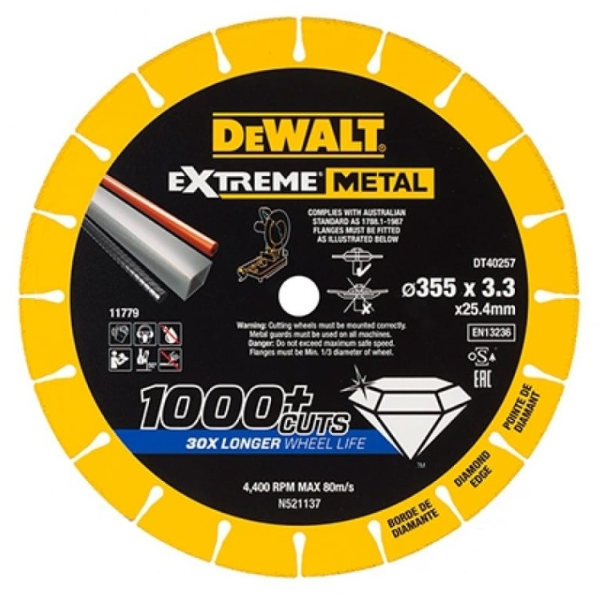 Диск алмазный по металлу Dewalt DT40257-QZ 355 мм