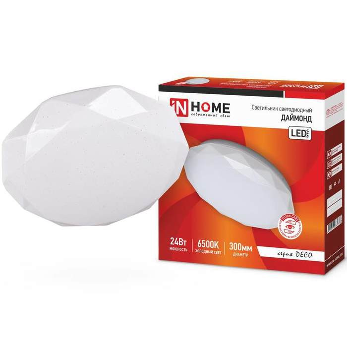 Светильник светодиодный In Home Deco Даймонд 4690612033693 24Вт 230В 6500К