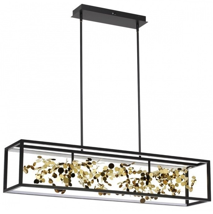 Люстра Odeon Light Bild L-Vision ODL24 393 5065/65L 4000K 1x65W черный/золото