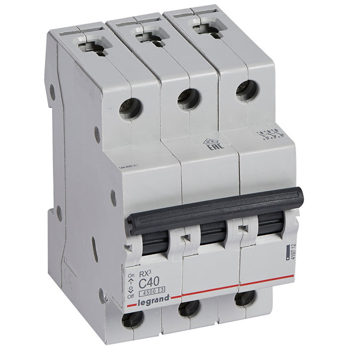 Автоматический выключатель Legrand RX3 419712 3P C 40A 4,5 кА