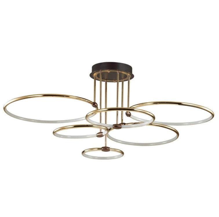 Люстра потолочная Lumion Ursula Ledio LN23 071 5283/99CL 156W 3000-6000K золотой/коричневый