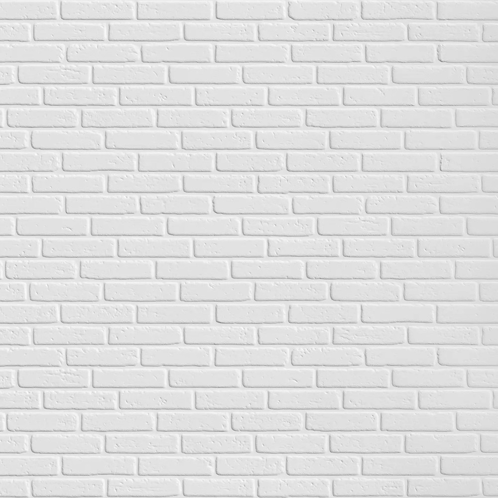 Панель листовая МДФ Profbuild 3D Кирпич декоративный грунтованная белая 2240х1200 мм