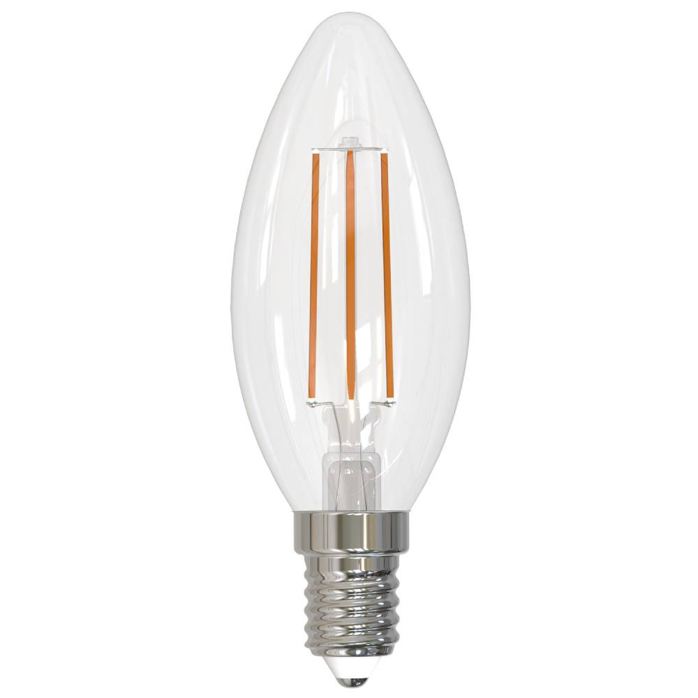 Лампа светодиодная Volpe LED-C35-7W/3000K/E14/CL/SLF