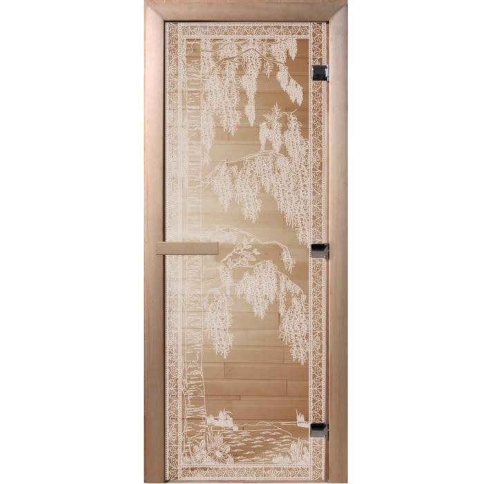 Дверь для сауны стеклянная Doorwood DW00903 Березка прозрачная 800х2000 мм