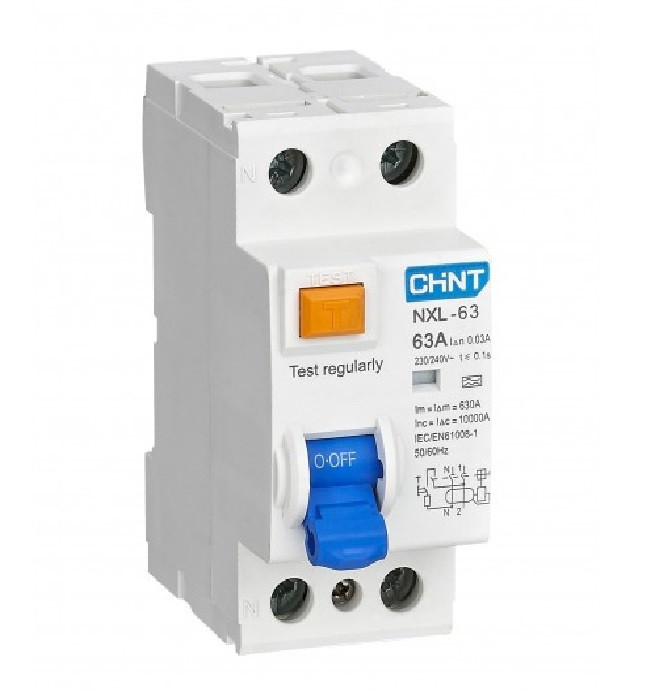 Устройство защитного отключения Chint 280723 NXL-63 6kA 2P 40A 30mA AC
