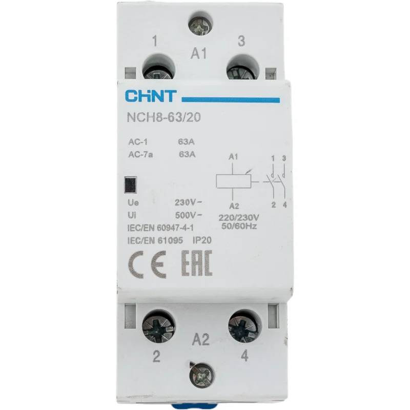 Контактор модульный Chint NCH8-63/20 256093 AC 220-230В 50 Гц R