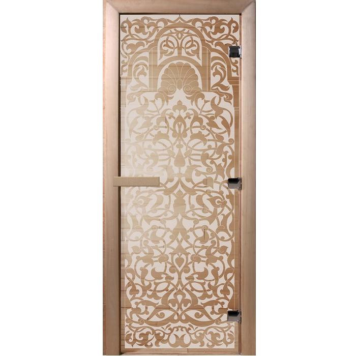 Дверь для бани Doorwood DW01324 700х1900 мм сатин Флоренция
