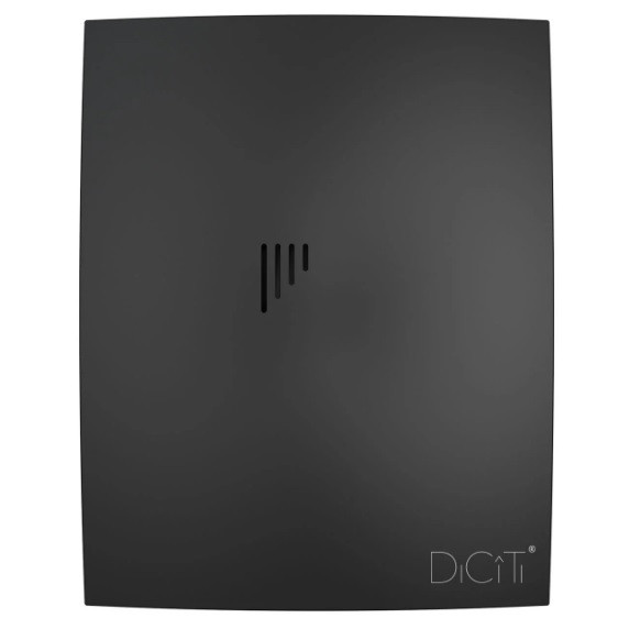 Вентилятор вытяжной Dicti Breeze 5C Matt black c обратным клапаном 125 мм