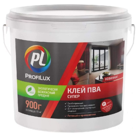 Клей универсальный Profilux ПВА Супер 0,9 кг