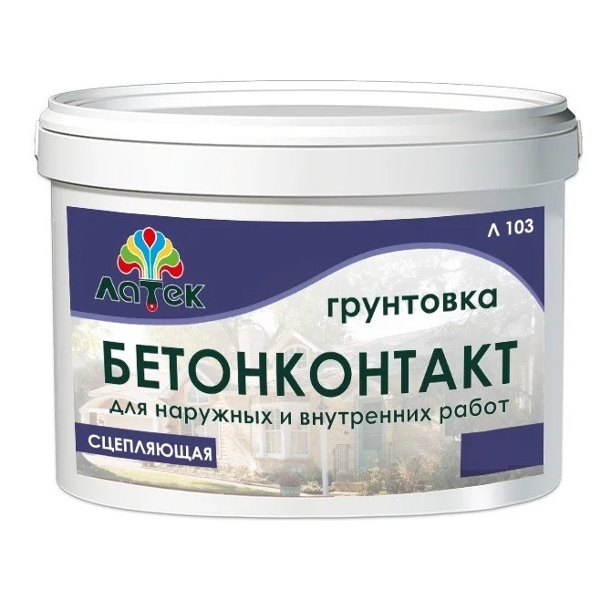 Грунтовка сцепляющая акриловая Латек бетонконтакт LAG008 Л103 12 кг